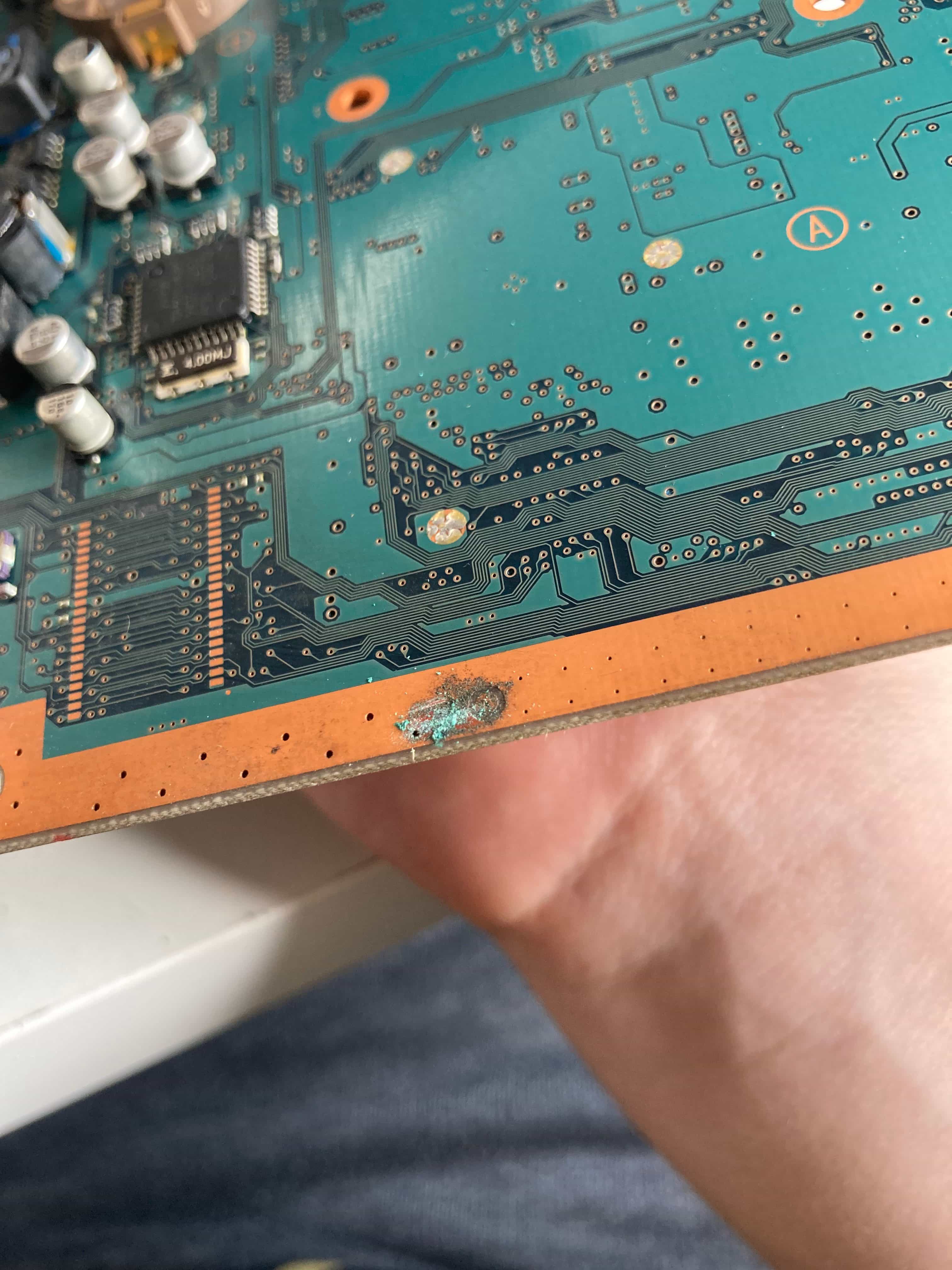 The only ugly spot on the motherboard