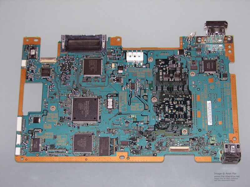 Bottom side of the 5000x model board